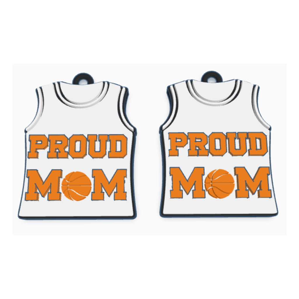 Sports Mom 3D Printed Earrings | Digital 3MF File | Basketball, Football, Baseball, Soccer | Instant Download