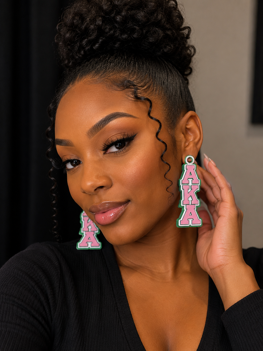 3D Printed Sorority-Inspired Statement Earrings | AKA & Delta Inspired Styles