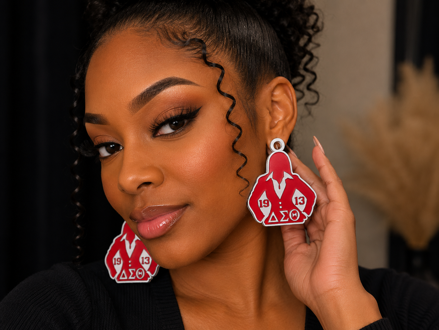 Sorority-Inspired 3D Printed Earrings – 3MF Digital Files