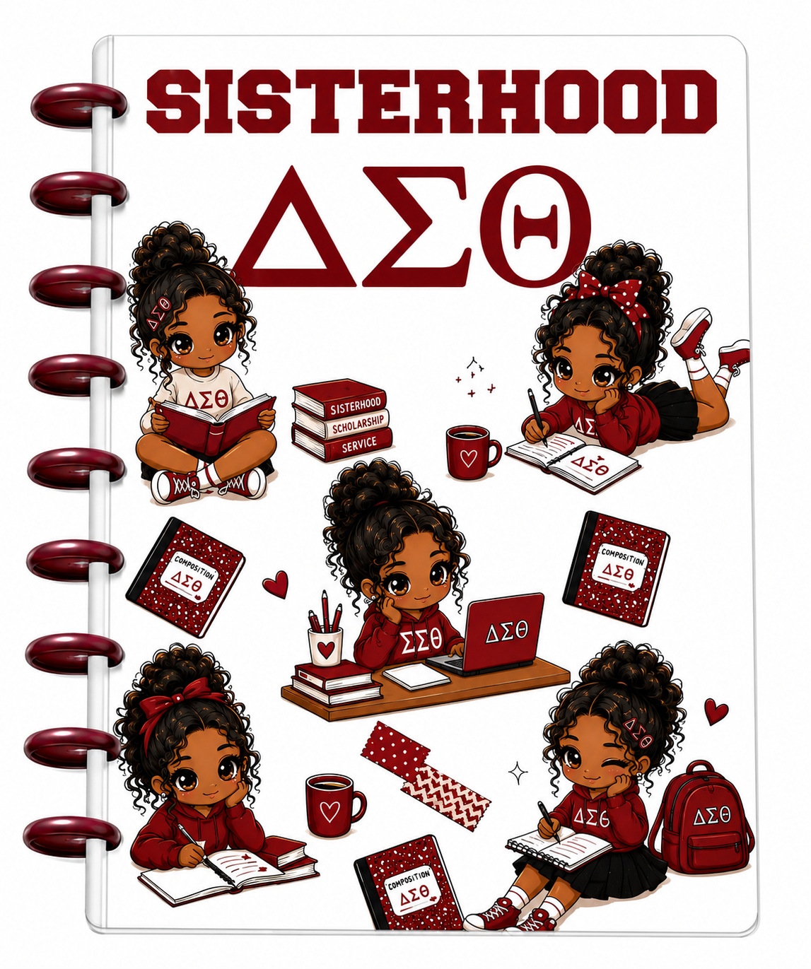 Sorority & Fraternity Discbound Notebook – Digital 3MF Files