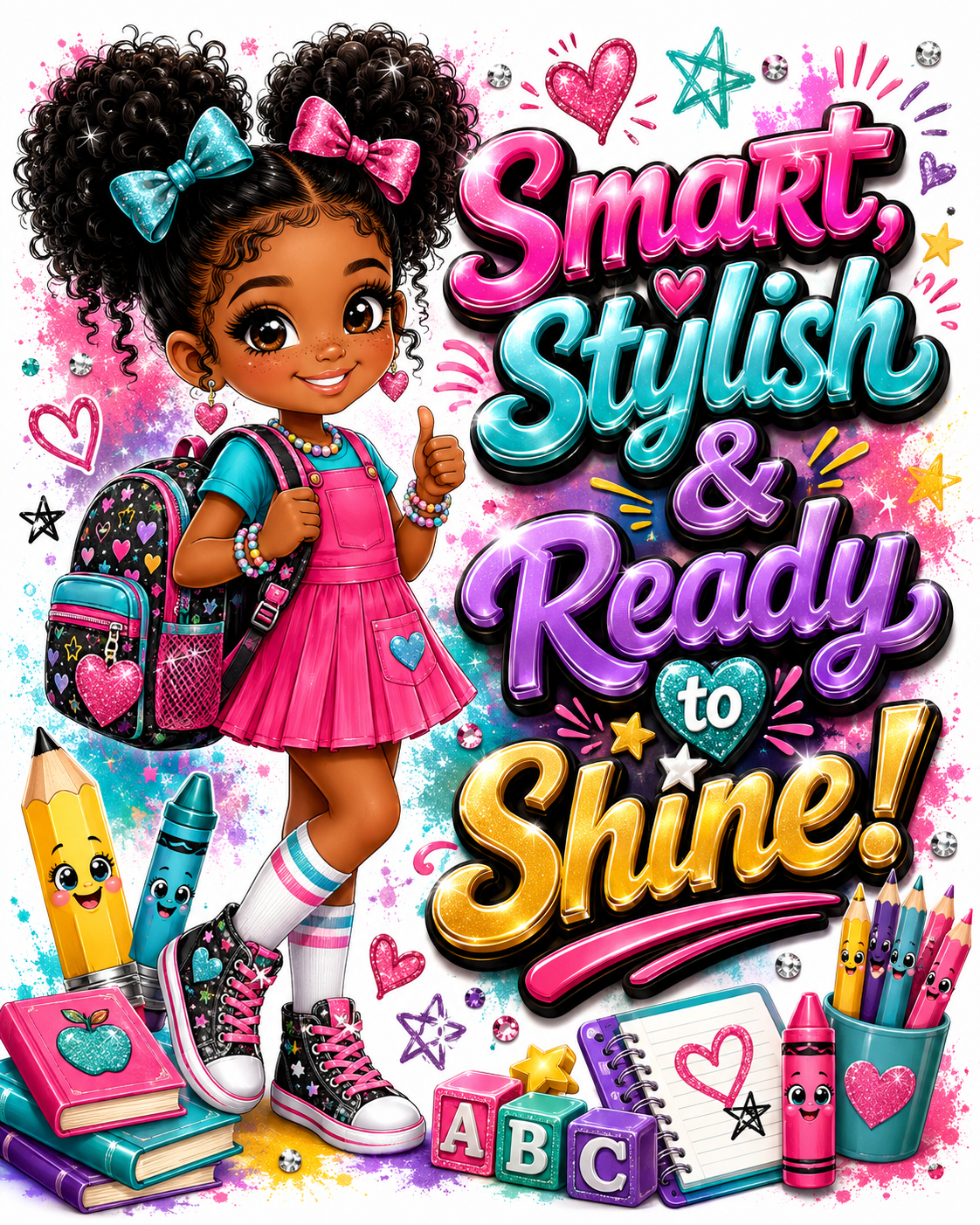 📚 Smart, Stylish & Ready to Shine! | Premium Back-to-School Composition Notebook Covers | Digital Download