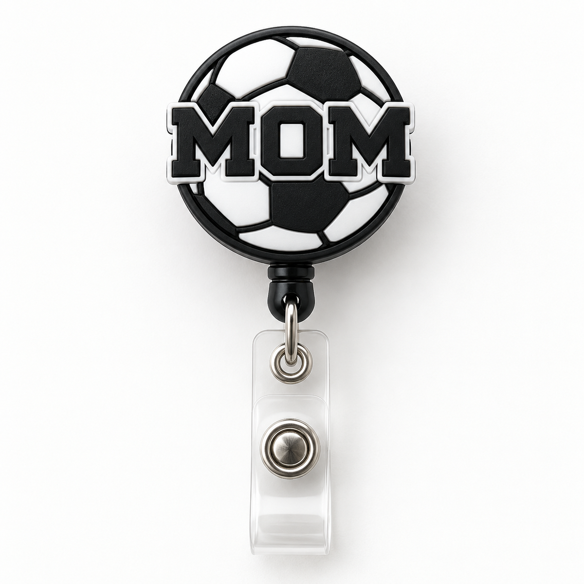 Soccer Mom Badge Reel 3MF File Bundle | Customizable 3D Print Digital Download