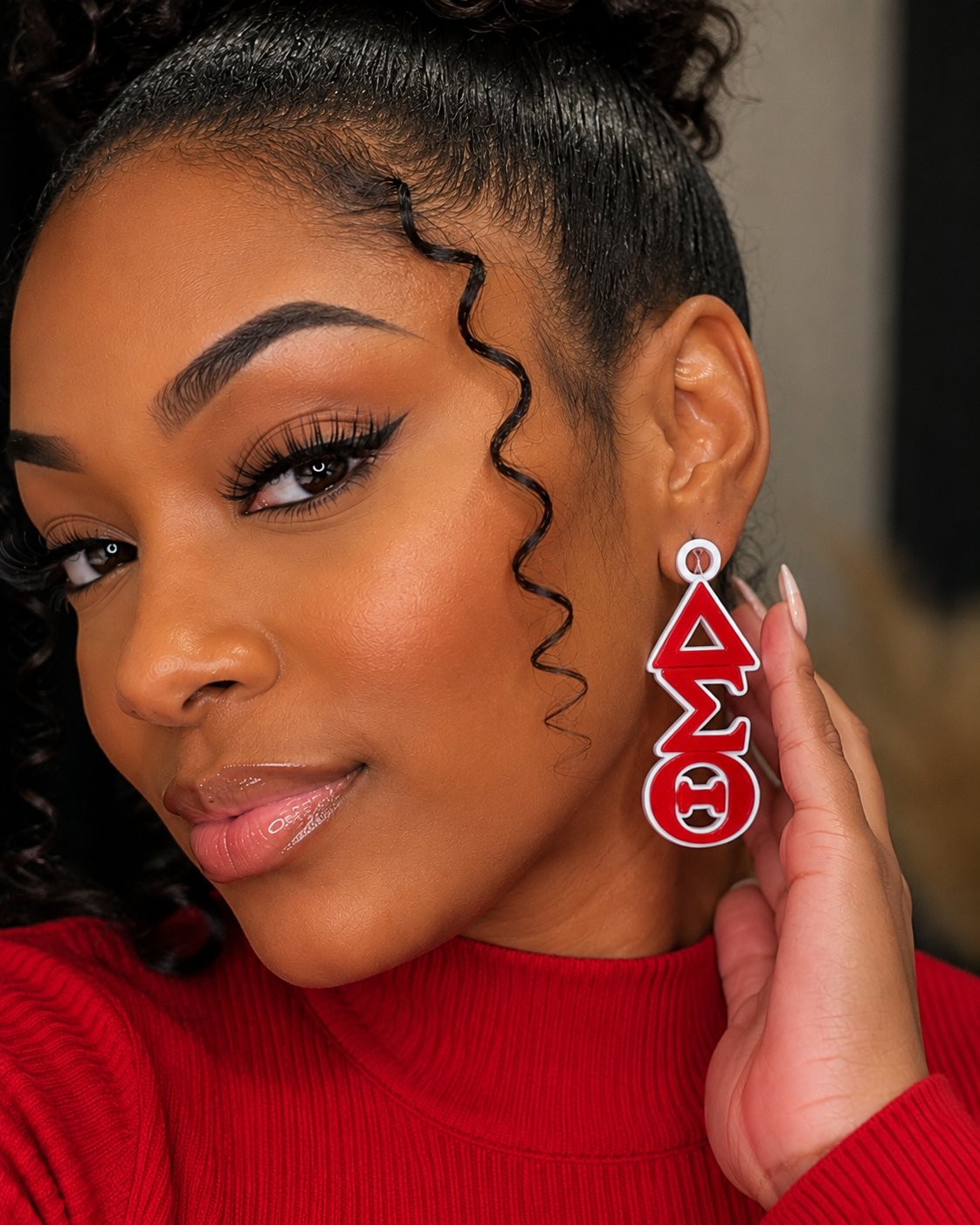 Sorority-Inspired 3D Printed Earrings – 3MF Digital Files