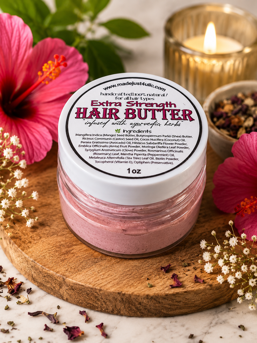 Extra Strength Hair Growth Butter – Mango, Shea & Ayurvedic Herb Infusion