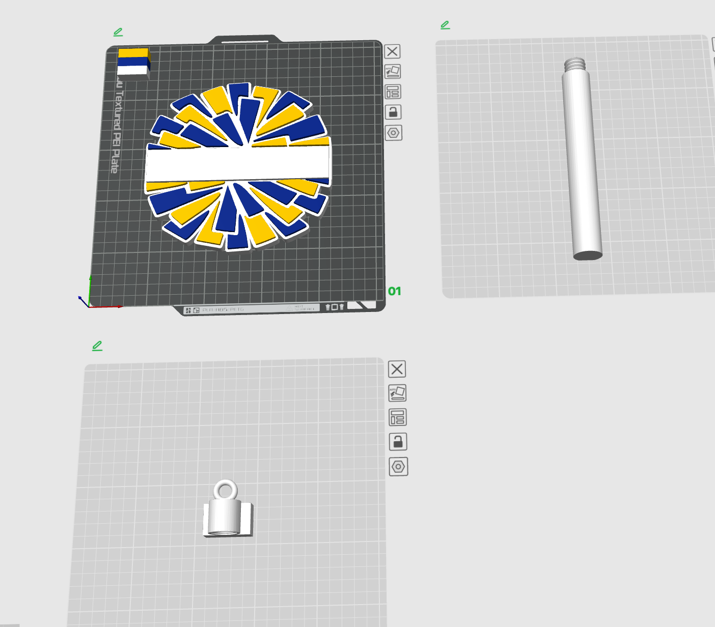 Cheer Pom Pom Stick 3MF File | Custom 3D Printed Cheer Spirit Stick