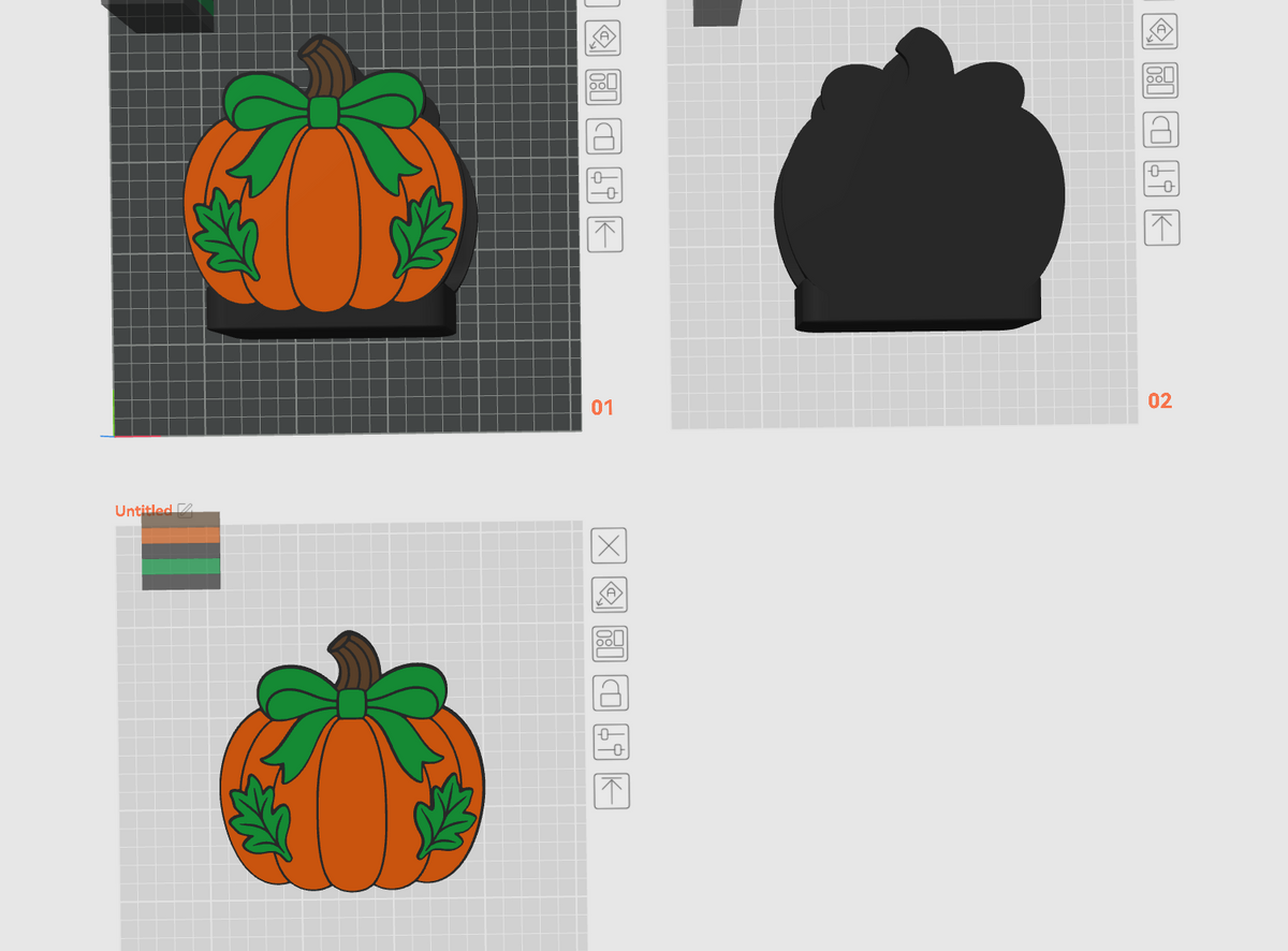 Pumpkin Napkin Holder 3MF File | Halloween & Thanksgiving Fall 3D Print