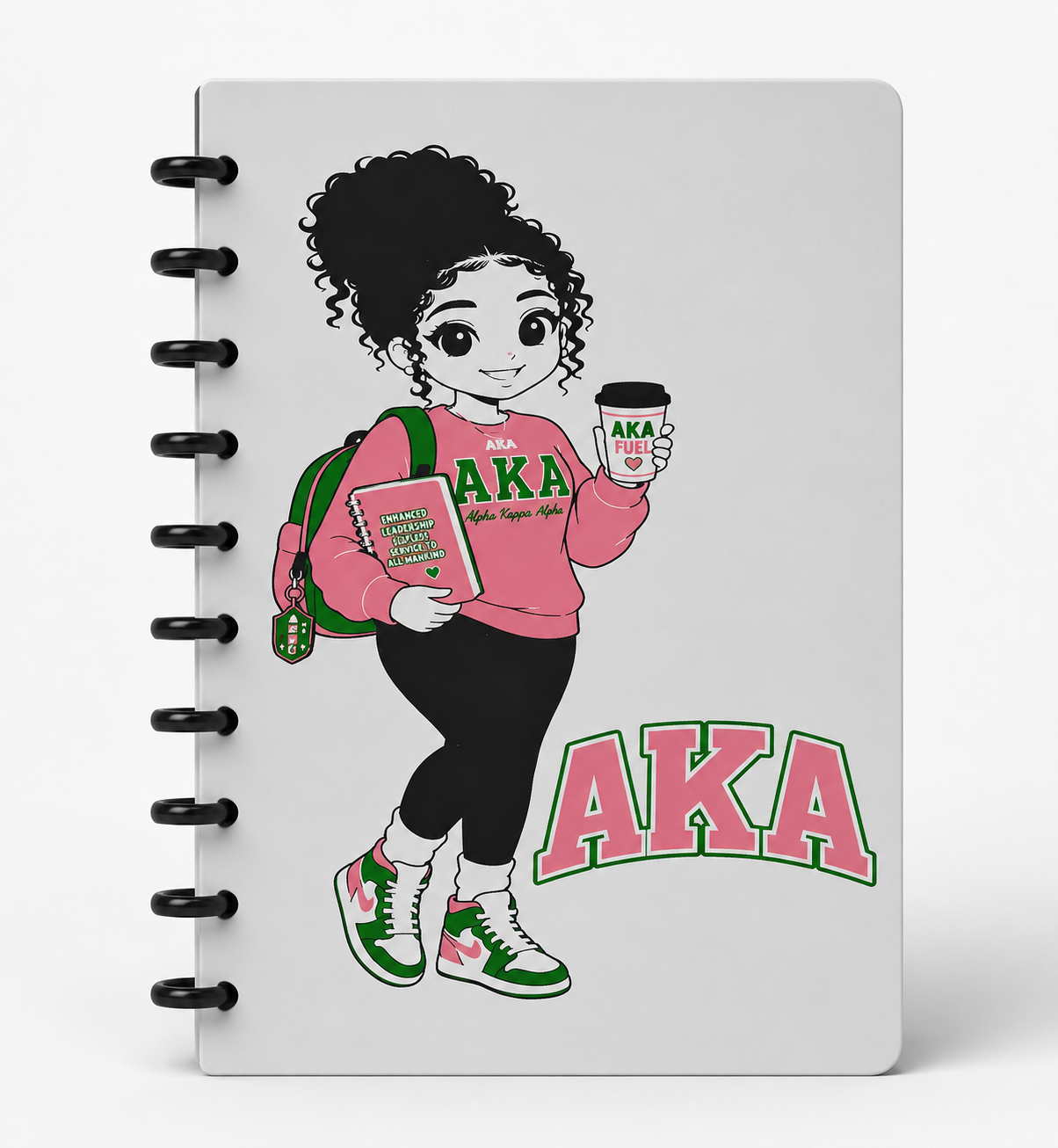 AKA Inspired 3D Printed Notebook 3MF Files | Discbound Sorority Digital Download