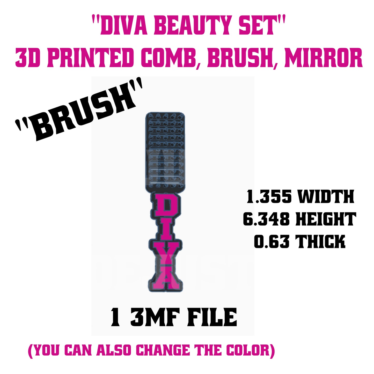 Diva Vanity Set 3MF File Bundle