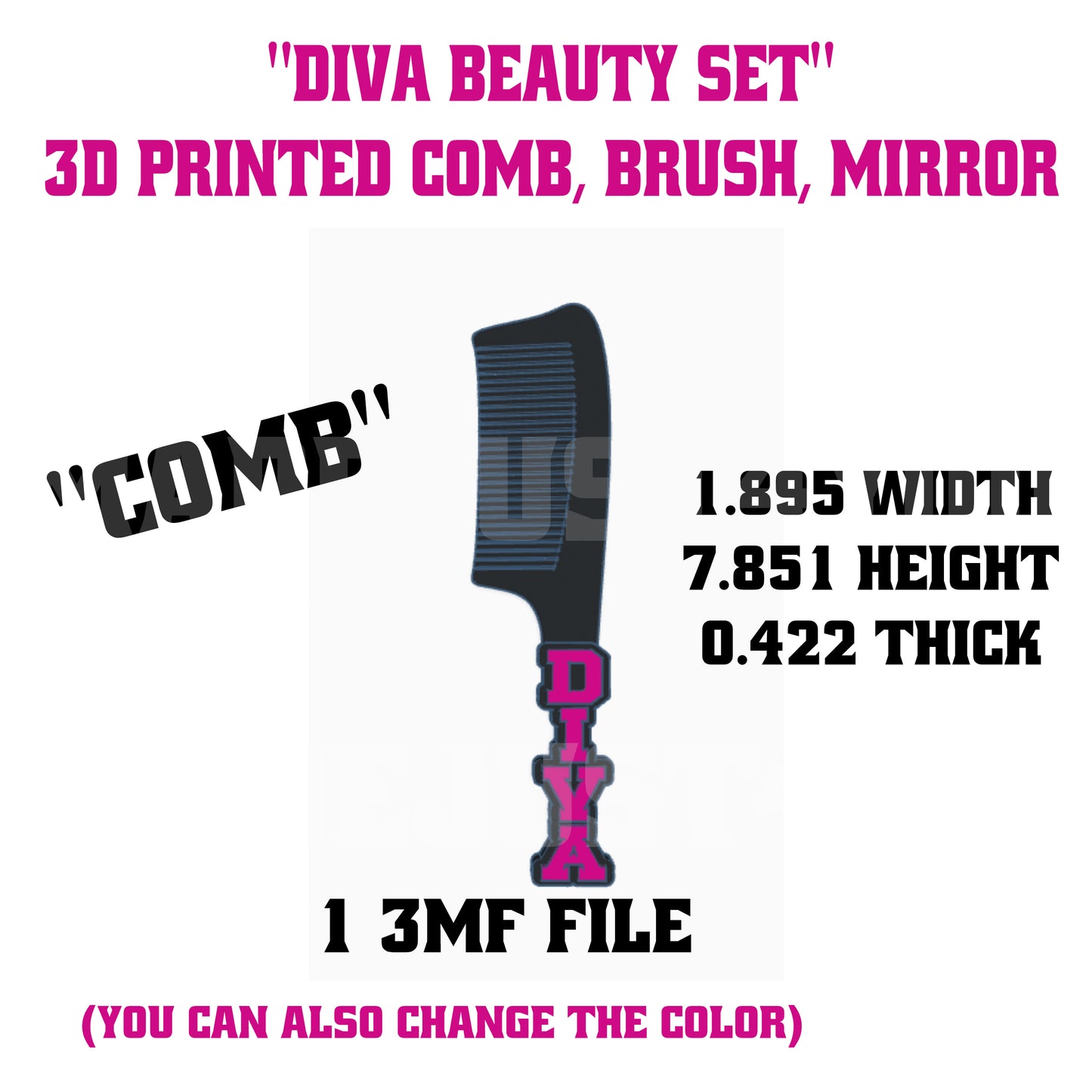 Diva Vanity Set 3MF File Bundle