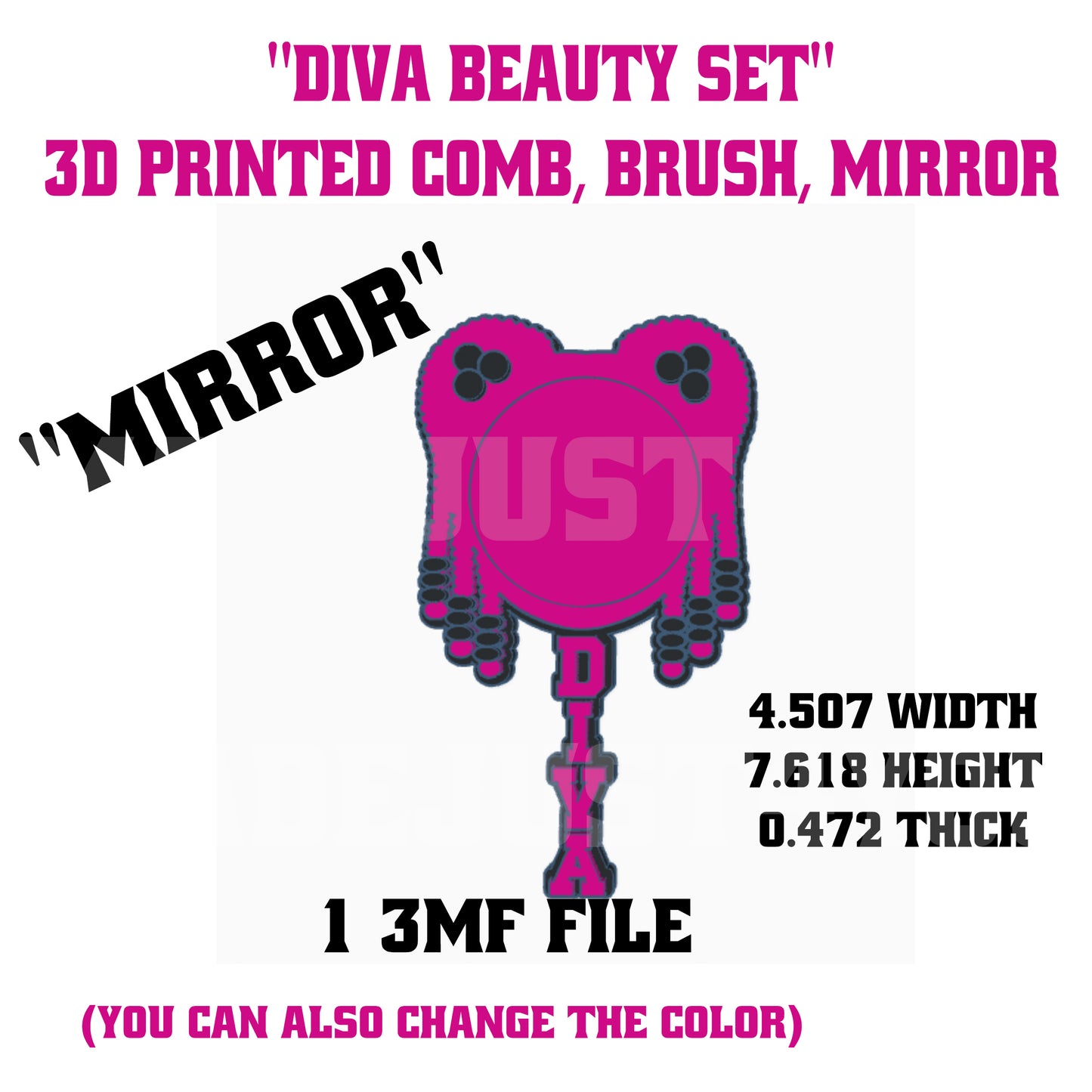 Diva Vanity Set 3MF File Bundle