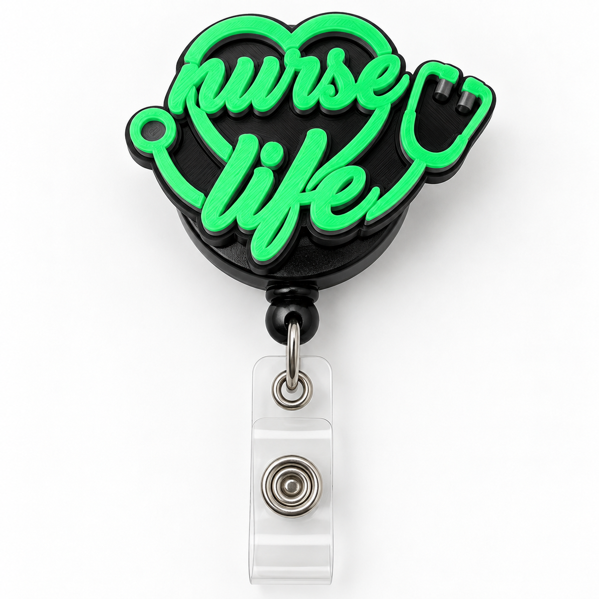 Nurse Badge Reel 3MF File Bundle | Nurse Life Best RN 3D Print Digital Download