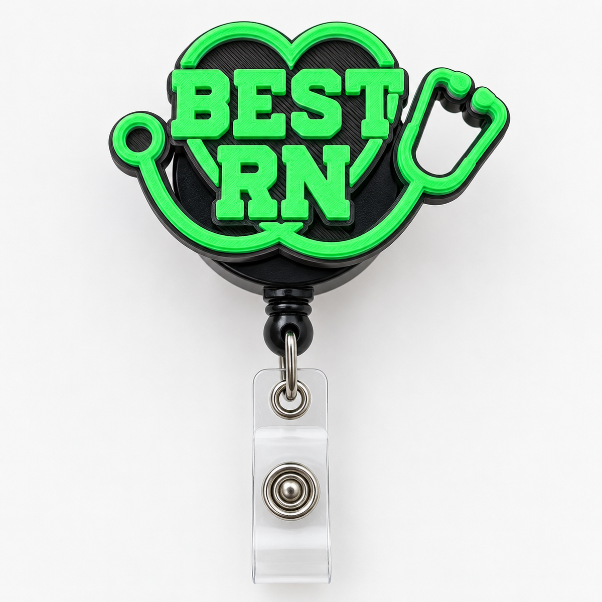 Nurse Badge Reel 3MF File Bundle | Nurse Life Best RN 3D Print Digital Download