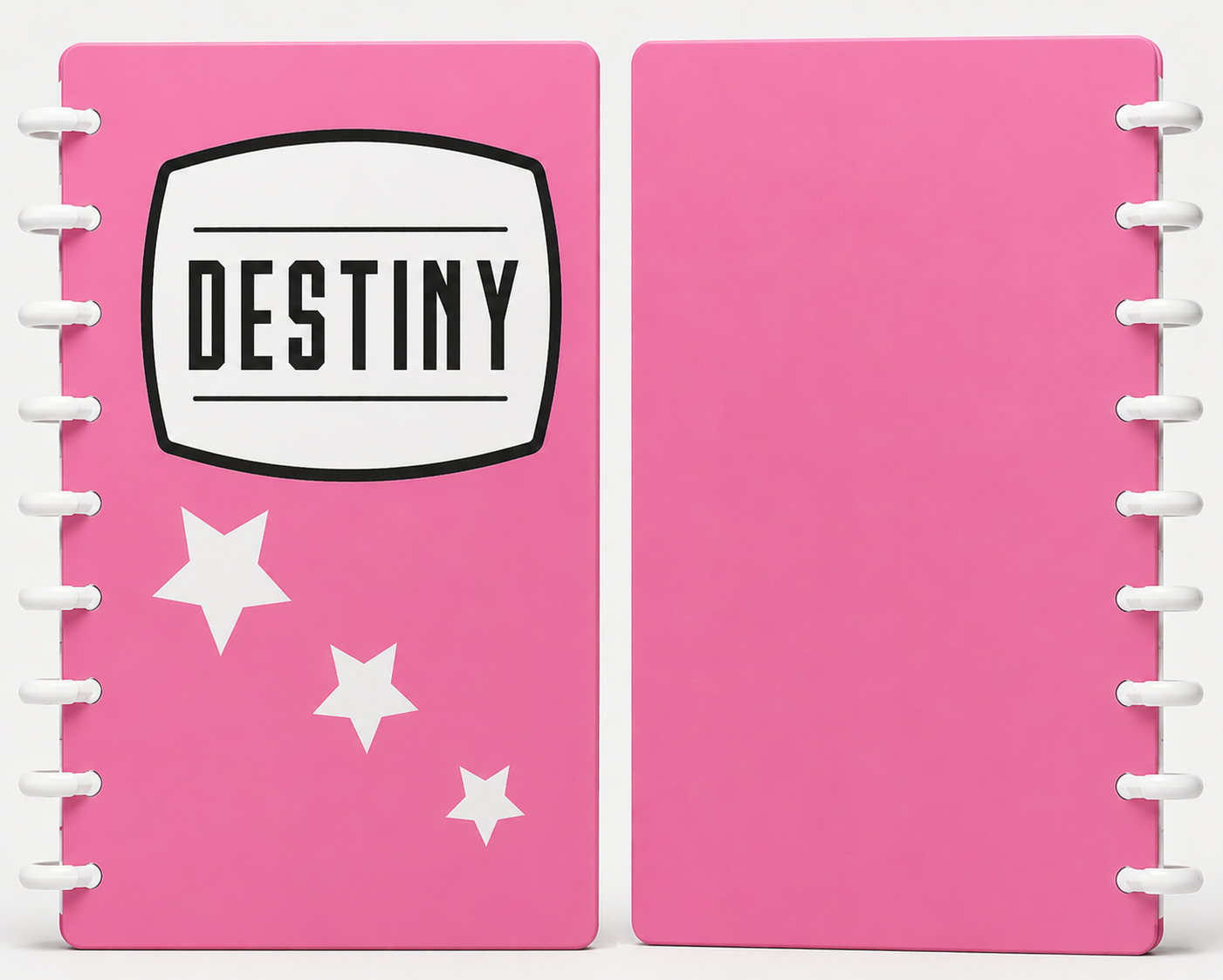 Customizable 3D Printed Composition Style With Stars Notebook 3MF File