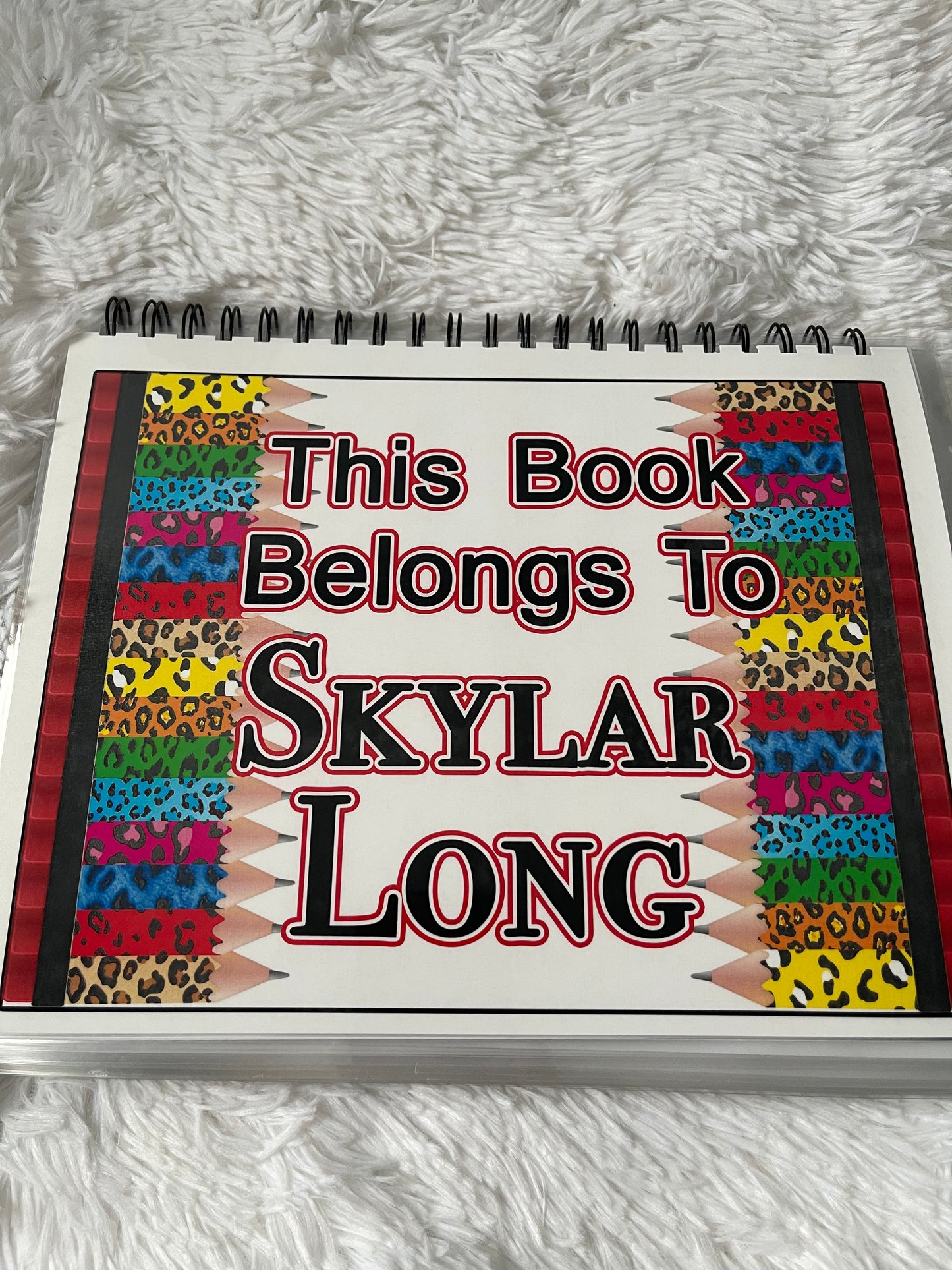 A unique interactive learning book for toddlers through middle school. Custom with your child’s name, laminated pages & fun Velcro pieces.